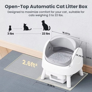 AutoScooper 11 Bac à litière pour chat en plastique intelligent de grande capacité - Nettoyage automatique mains libres pour les familles multi-chats - Product Image 4