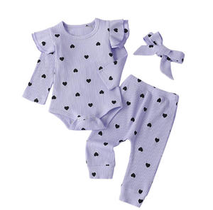 Conjunto <span class=keywords><strong>de</strong></span> Ropa para Bebé Niña Recién Nacida, 3 Piezas, Mono <span class=keywords><strong>de</strong></span> Manga Larga con Volantes y Pantalones, Talla para Bebés <span class=keywords><strong>de</strong></span> 3 a 6 <span class=keywords><strong>Meses</strong></span> - Product Image 6