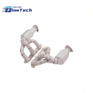 ท่อร่วมไอเสียสแตนเลส SS304 พร้อมแผ่นกันความร้อนสำหรับ Porsche 991.1 3.4L 3.8L - Product Image 4