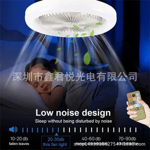 Ventilador de Techo LED E27 con Control Remoto, 3 Velocidades, Doble Temperatura de Color, Ahorro de Energía, Montaje Empotrado - Product Image 2