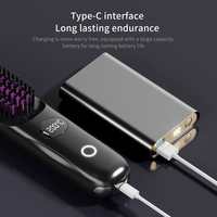 Brosse lissante rechargeable, peigne à cheveux portable, mini fer à lisser électrique
