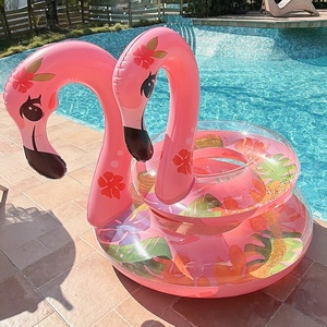 Flamingo y Sirena Inflables de PVC Ecológicos en Stock, Flotador Grande para Piscina para Adultos - Product Image 3