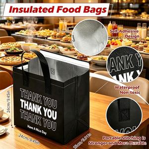 Sac isotherme personnalisé en non-tissé pour livraison de boissons chaudes et froides, café, et plats à emporter pour restaurants - Product Image 3