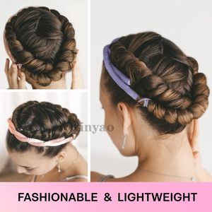 Custom Logo Extended Thin Heatless <strong>Hair</strong> <strong>Curler</strong> Set Satin Heatless Curls Overnight Curling Rod Headband <strong>No</strong> <strong>Heat</strong> <strong>Curler</strong> to Sleep - Product Image 2