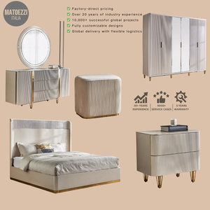 New Modern Minimalist Durable Solid Wood King Size Bedroom Set Freestanding Double Tatami <b>Bed</b> Nightstand for Apartment Hotel Use - Product Image 4