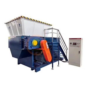 Chất thải nhựa khối u khối Nhựa băm nhỏ Máy trục đơn Shredder máy cho PE PP chai Máy Nghiền