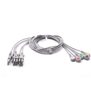 Ge ECG สายเคเบิลโมดูล5Leads AHA Grabber และ ECG <span class=keywords><strong>Snap</strong></span> button electrodes - Product Image 2