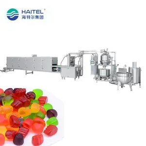 Fully Automatic PLC Small Soft Vitamin Gummy Jelly Candy Depositing Making Production Line Price