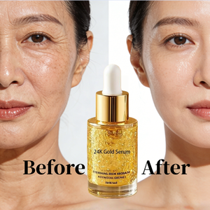 24K Goud Serum 30ml Biologische Vitamine C Anti-Aging Hydraterende Anti-Rimpel Lichtmakende Verlichtende Gezichtsverzorging Vloeistof Aanpasbaar - Product Image 6