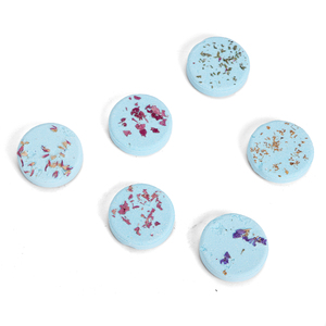 Marque privée personnalisée Fleurs séchées biologiques Aromathérapie Huile essentielle Carré Rond <span class=keywords><strong>Cube</strong></span> Douche Vapeurs avec paquet de 12 - Product Image 3