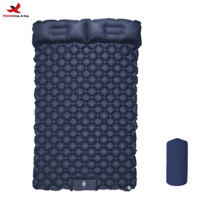 Wholesale Cheap <b>Large</b> Size Outdoor Double Sleeping <b>Inflatable</b> Camping Pad with 40D Nylon TPU Coating RTS Bulk Mixed Order - Product Image 1
