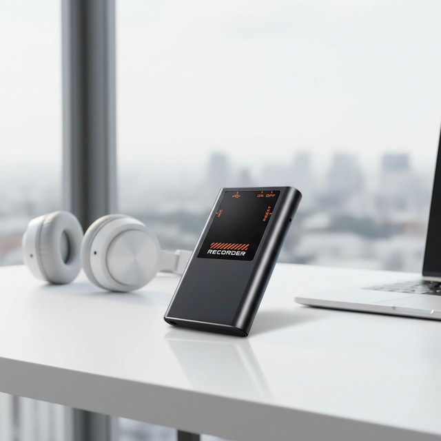 Long Distance Voice Recording Device Mini Voice Recorder With MP3 Playback Noise Canceling Dictaphone for Meeting