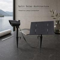 Projecteur LED solaire extérieur DC en aluminium blanc chaud avec panneau solaire séparé pour jardin, allée, bord de lac, patio - Vente en gros