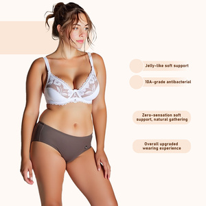 บราดันทรงแบบมีโครง รุ่นขายดีประจำปี 2026 สำหรับผู้หญิงไซส์ใหญ่ ระบายอากาศได้ดี ผ้าลูกไม้ สไตล์ใส่ได้ทุกวัน เซ็กซี่ แบบถักทอ ช่วยกระชับสัดส่วน - Product Image 5