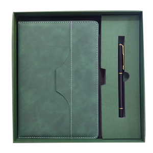 Tùy chỉnh PU da máy tính xách tay Hộp quà tặng với logo in ấn được xây dựng trong bút với Refill <span class=keywords><strong>USB</strong></span> <span class=keywords><strong>Flash</strong></span> Drive thực tế quà tặng doanh nghiệp - Product Image 5