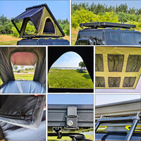 Prix usine Tente de toit de camping légère Tente de toit de voiture en aluminium Tente de toit à coque rigide et rigide pour voiture