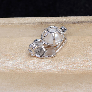 Wenchi, Soporte Vacío para Cuentas de Plata S925, para Cuentas de 8-9mm, Colgante de Helado, Accesorios para DIY, Joyería de Perlas, Anillos de Moda - Product Image 2