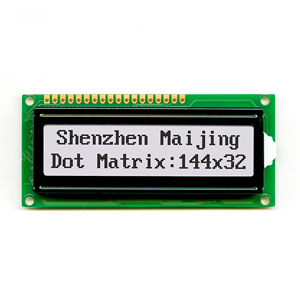 Mj14432a maijing STN loại 144x32 Màn hình LCD đơn sắc độ phân giải cao LCM với thư viện phông chữ Trung Quốc - Product Image 2