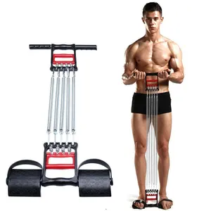 Pinza de mano multifuncional de acero, ejercitador de pecho, Fitness, gimnasio, ejercicio, expansor de 5 muelles - Product Image 1