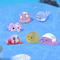Vente en gros de créatures marines exotiques et fantaisistes, poissons, scorpions, diorama en résine translucide luminescente, décoration aquatique, breloques 3D