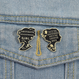 Par negro Chica obstinada Orgullo Prejuicio TV Película Personaje Oro Metal Aniversario Broche Orgullo Prejuicio Ficción Celebridad - Product Image 4