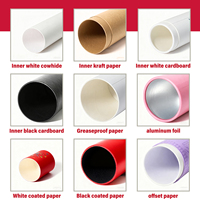 Contenants cosmétiques écologiques personnalisés, tube en papier kraft biodégradable pour l'emballage de flacons d'huile et de parfum