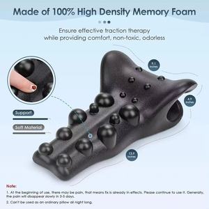 Oreiller de massage cervical en PU avec fonction musicale pour le corps, design triangulaire, 36x23x12cm, vente en gros - Product Image 2