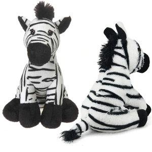 Peluche zèbre assise, animal en peluche rayé noir et blanc, peluche douce et câline pour enfants, décoration d'intérieur, cadeau d'anniversaire - Product Image 2