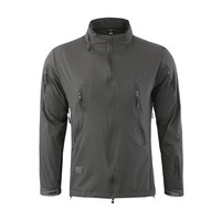 ESDY extérieur tactique unique été tissu veste imperméable respirant coupe-vent imprimé à carreaux fermeture à glissière col montant Plus