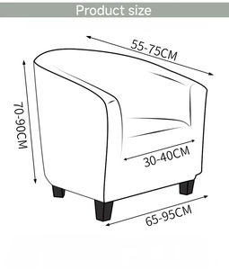 Wholesale Customization Soft Comfortable Washable Modern Bathtub <strong>Armchair</strong> Spandex Polyester Sofa Chair <strong>Cover</strong> - Product Image 5