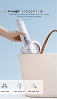 Pomme de douche filtrée en coton PP de haute qualité, portable, pour les voyages en plein air, les hôtels, les camping-cars, avec une poignée, haute pression