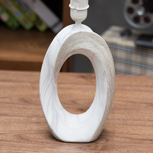 Italy Simple Custom Carved Oval Large White Ceramic Base Bedroom Table <strong>Lamps</strong> <strong>for</strong> <strong>Lounge</strong> - Product Image 4