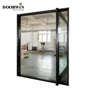 Doorwin Aluminum Frame Glass Pivot Door For Houses Modern Commercial Pivot Entrance Door