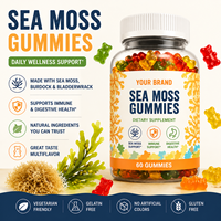 Gummies de mousse de mer irlandaise avec iode, fucus et racine de bardane pour la santé de la thyroïde et la digestion