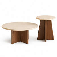 Table basse convertible, mobile, réglable en hauteur, extensible, facile à assembler, légère, design moderne en bois, pour salles à manger et salons