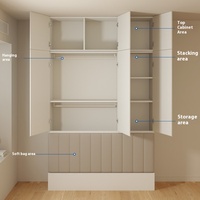 Lit de rangement moderne et simple avec armoire intégrée Tatami pour petit appartement – Mobilier de chambre à coucher
