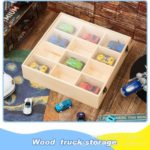 Estante de exhibición de madera para camiones, gabinete de 12 ranuras, estantería de pared de 4 niveles para almacenamiento de Monster Trucks - Product Image 5