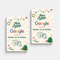 Individuell Bedruckte NFC Google-Bewertungskarte mit Tap-to-Review-Funktion für Cafés, Restaurants und Geschäftsmarketing