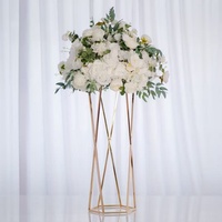 Support de fleurs pour mariage transfrontalier, boule de fleurs artificielles, centre de table, décorations de table pour événements