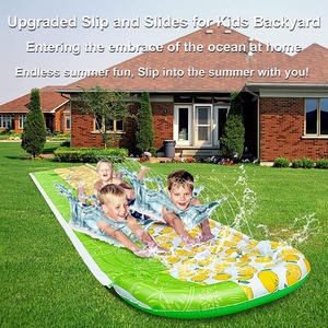 OEM/ODM Upgraded Slip and <b>Slide</b>, Inflatable Water <b>Slides</b> with Body Boards for Kids Backyard Lawn Outdoors Water <b>Slides</b> - Product Image 3