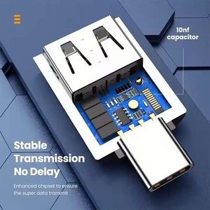 Best Selling Male to Female Converter <b>Type</b> <b>C</b> to <b>USB</b> 3.0 OTG Adapter With Breathing Light <b>USB</b>-<b>C</b> Adapter - Product Image 5