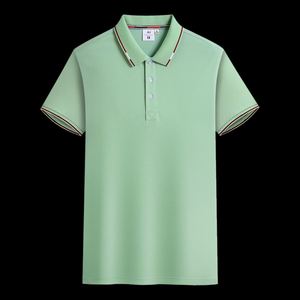 Design Wholesale Plain Short Sleeve Polo <b>Shirts</b> 60% Cotton + 35% Lyocell Cotton Custom Logo Moisture Wicking Polo <b>Shirt</b> - Product Image 2