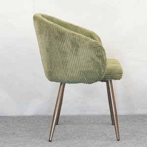 Chaise de salle à manger en velours vert, chaises de salle à manger en velours <span class=keywords><strong>Madame</strong></span>, chaise de salle à manger en velours Silla Para Tocador, chaise de <span class=keywords><strong>restaurant</strong></span> - Product Image 3