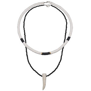 Moda exageración collar de piedra Natural arroz cuenta turquesa cuerno colgante collar joyería hecha a mano para mujeres Uionen 740 - Product Image 5