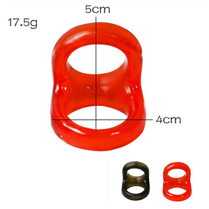 Male Fine <strong>Double</strong> <strong>Loop</strong> Soft TPE Balls Lock <strong>Loops</strong> Ejaculating Dick <strong>Ring</strong> Sex Toys for Man Gay <strong>Delay</strong> Ejaculation Penis <strong>Rings</strong> - Product Image 4