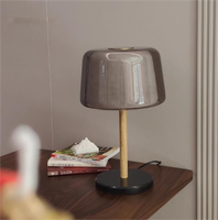 Lampe de chevet de chambre à coucher de luxe minimaliste nordique, décoration moderne, salon, canapé, coin, verre créatif, lampe de table