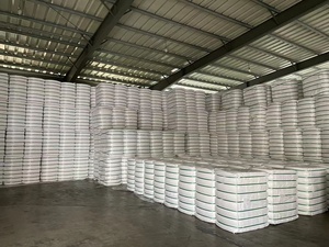 เส้นใยไนลอน 6 สเตเปิลไฟเบอร์ 1.5D*38 มม. กึ่งด้าน ผลิตจากวัสดุธรรมชาติ ป้องกันการลามไฟ สีขาว ผลิตด้วยกระบวนการปั่นเส้นด้ายแบบคอร์สปัน โรงงานสิ่งทอซิโนเปค - Product Image 4