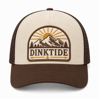 Casquette de camionneur vintage en daim et maille avec patch brodé personnalisé pour les sports de plein air