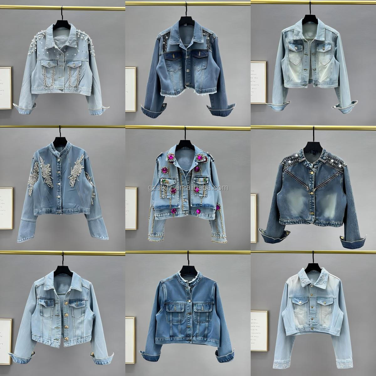 Custom Spray Paint Denim Jackets - High Street Fashion