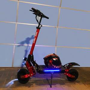 Patinete Eléctrico D4+MAX con Asiento, Largo Alcance, Motor Dual de 1200W, Neumático con 80km de Autonomía, 65km/h, Capacidad de 120kg, Azul/Rojo - Product Image 1